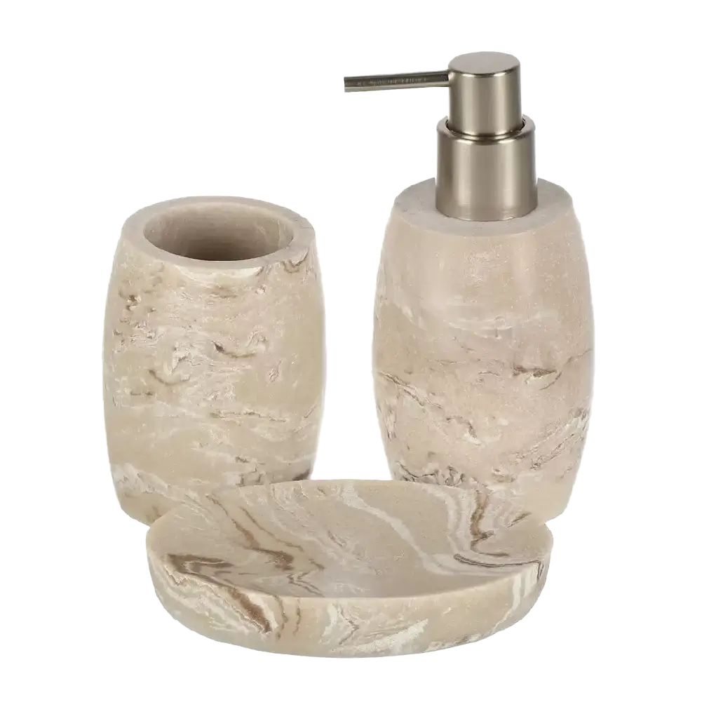 Marble Luxe Bathroom Accessories Set