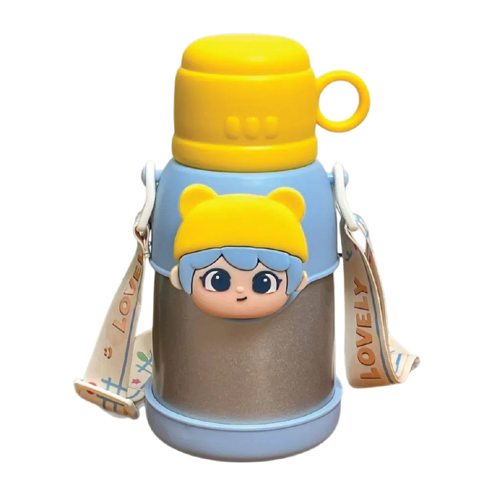 Kids Thermos Bottle 316 Stainless Steel – Leakproof Straw Cute